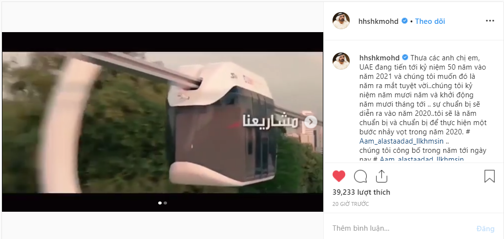 Quốc vương Dubai vô tình quảng cáo công nghệ Skyway