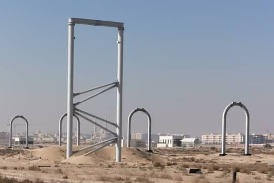 Cột trụ tuyến đường thử nghiệm vận tải hàng hoá tại Sharjah